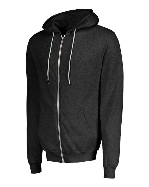 MV Sport Unisex Retro Heather Full-Zip Hooded Sweatshirt