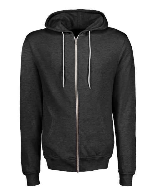 MV Sport Unisex Retro Heather Full-Zip Hooded Sweatshirt
