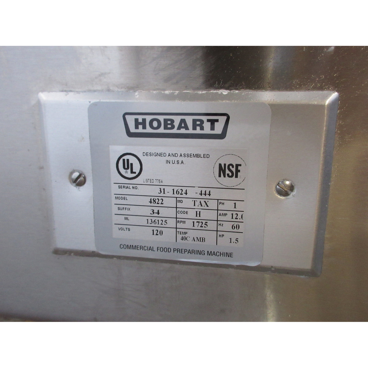 Hobart 4822 Meat Grinder, Brand New