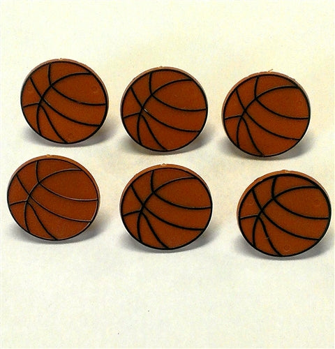 Basketball Rings Or Cupcake Toppers - 6 Pack