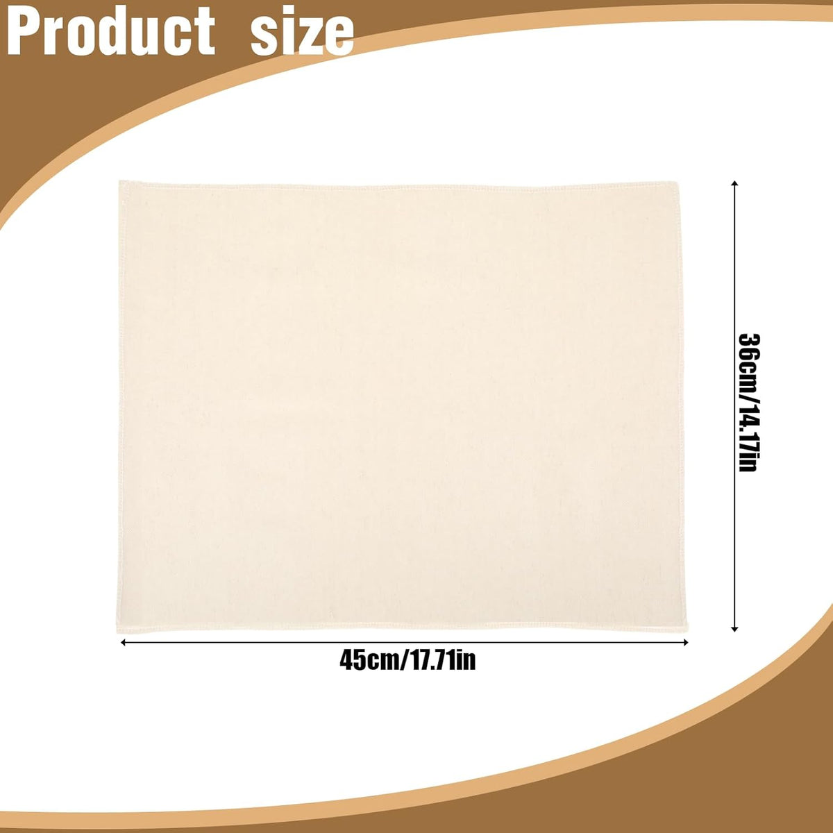 Thick Bread Towel for Homemade Bread, 14x18 Inch Bread Proofing Cloth Cover Reusable Sourdough Bread Baking Supplies Linen Cloth Baking Bread Cloth for Rolling Dough, Pastry, Baguettes, Loaves