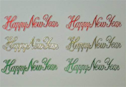Happy New Years Cupcake Picks - 6 Pack
