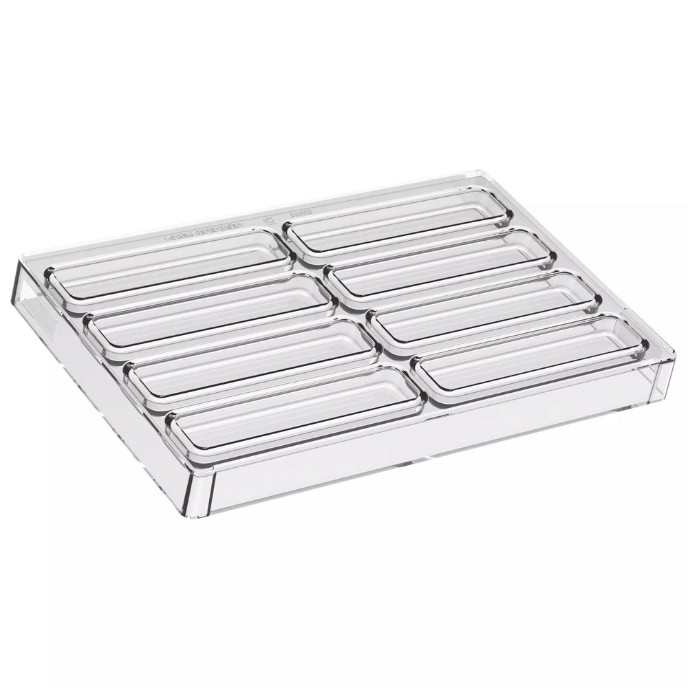 Silikomart SNACK BAR 1 Tritan Chocolate Mold, 8 Cavities
