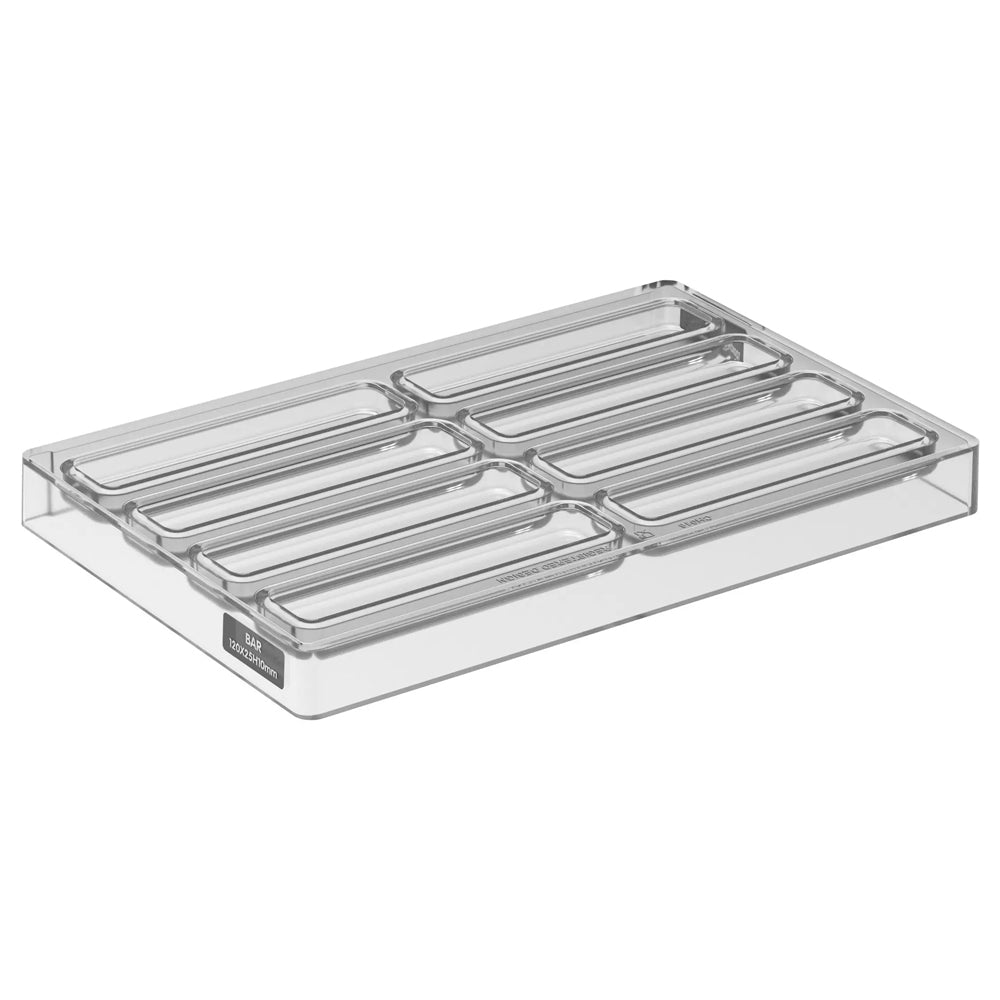 Silikomart SNACK BAR 1 Tritan Chocolate Mold, 8 Cavities