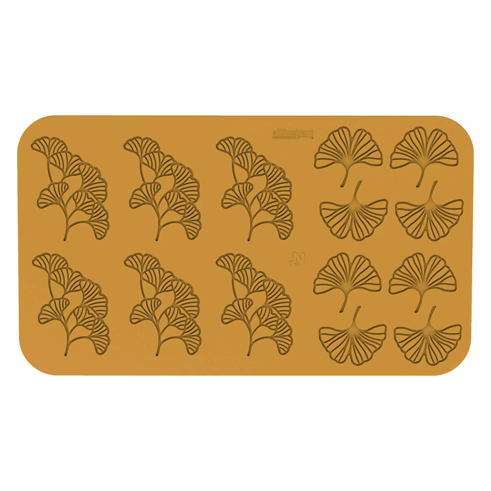 Silikomart GINGKO Decorative Silicone Mold, 14 Cavities