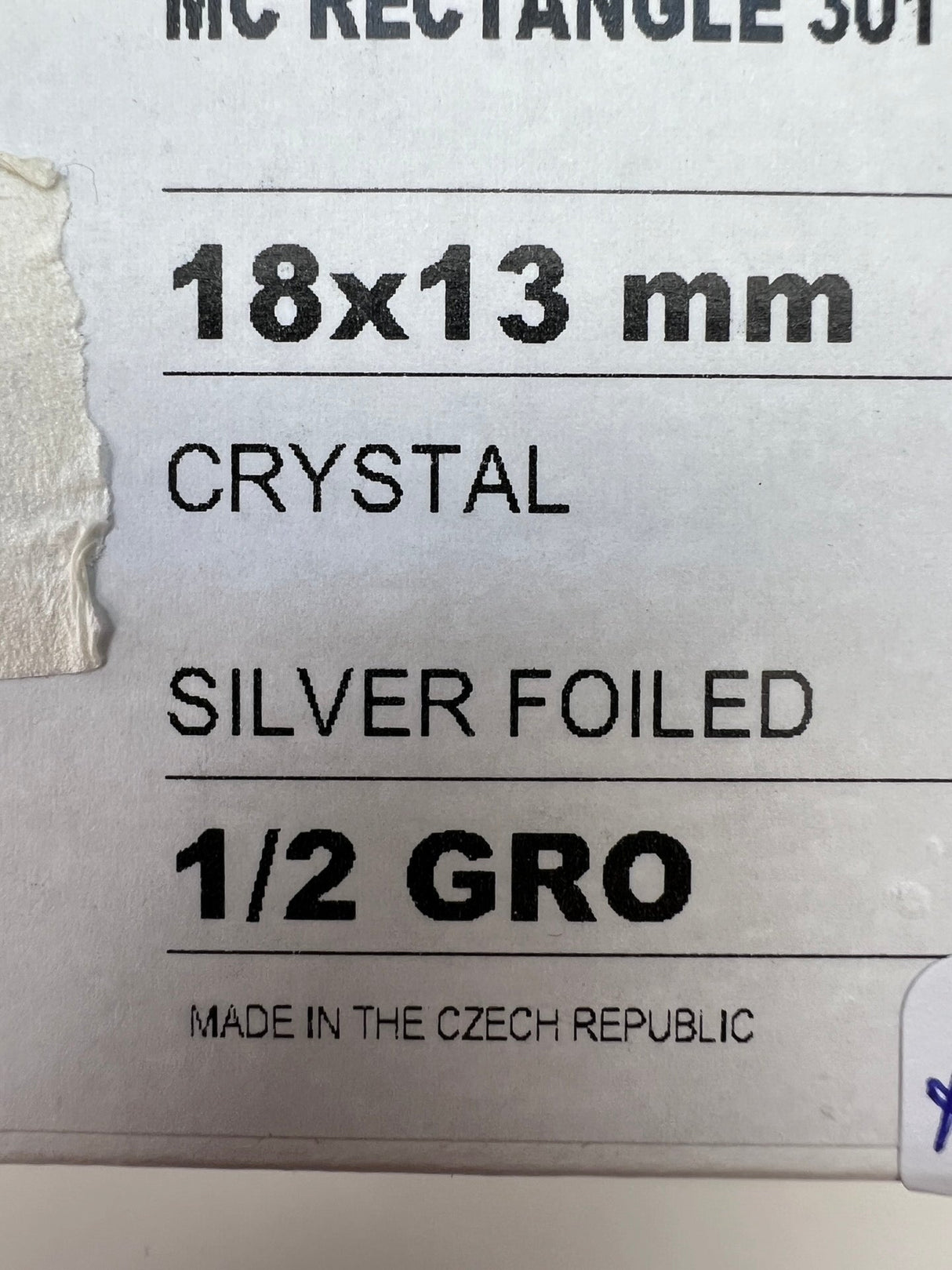 Silver Sewing Notions With Crystals