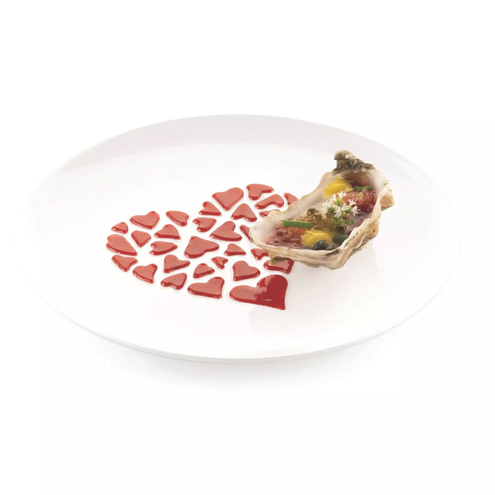 Silikomart AMORE Silicone Heart Stencil, Set of 2