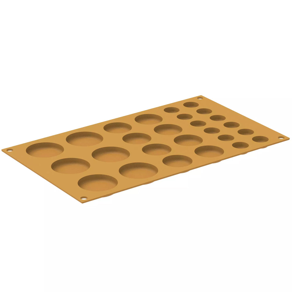 Silikomart POIS Silicone Circle Mold, 26 Cavities