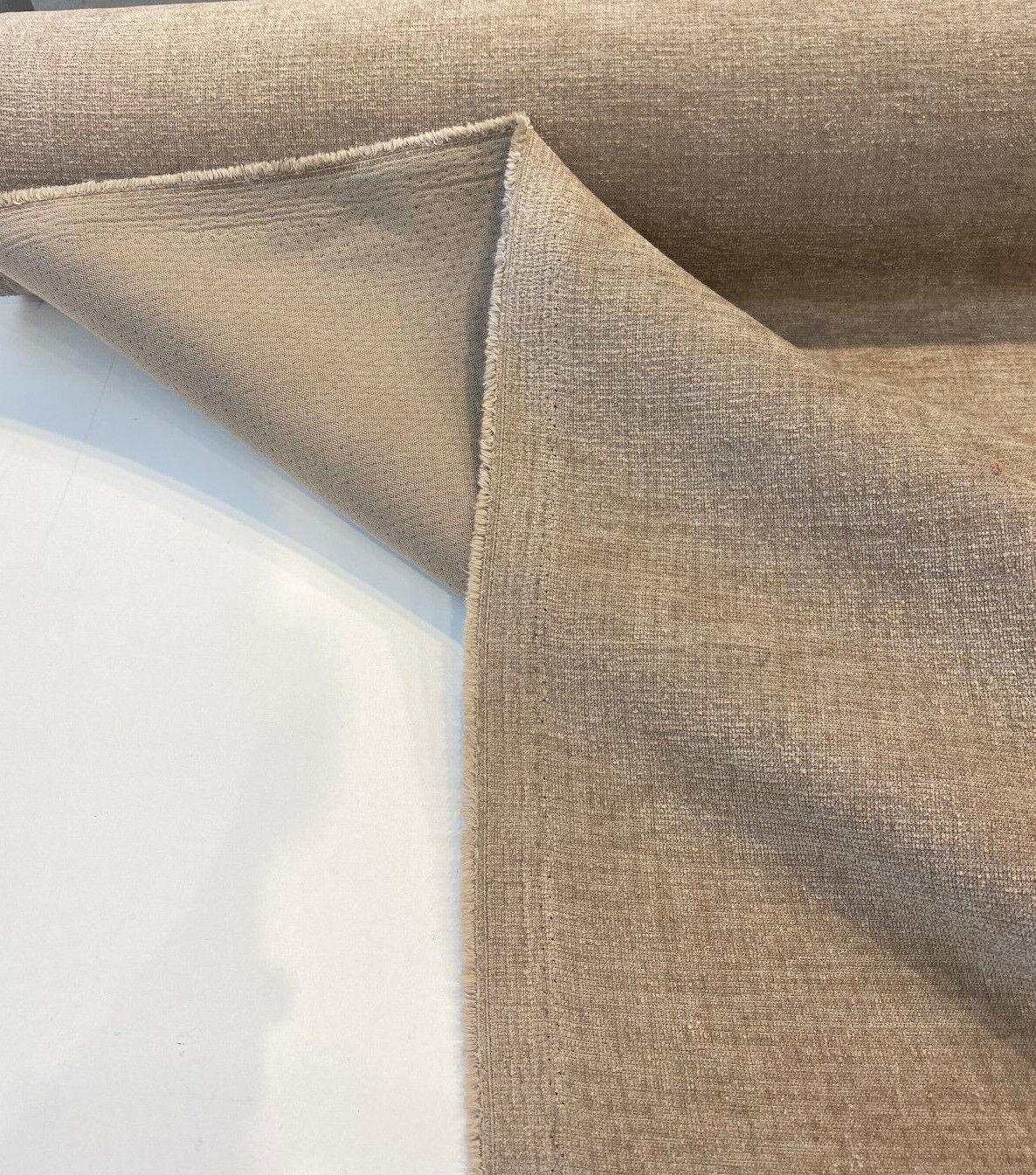 Sunbrella Outdoor Chenille Bliss Velvet Acrylic Fabric - Taupe Upholstery, Plush Weave, 54" Width (1 Yard)