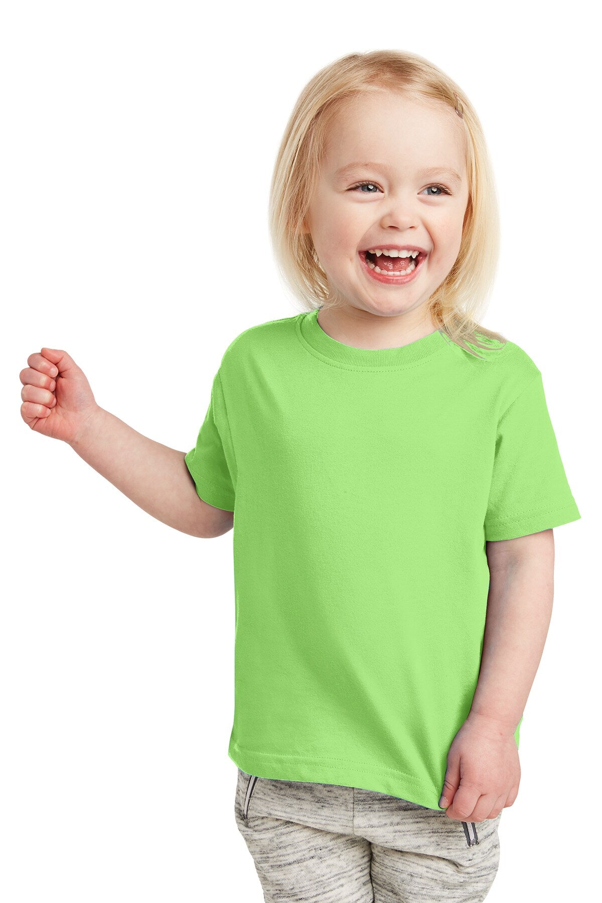 RADYAN® Toddler Fine Jersey Crew Neck Short Sleeve Tee - 3321