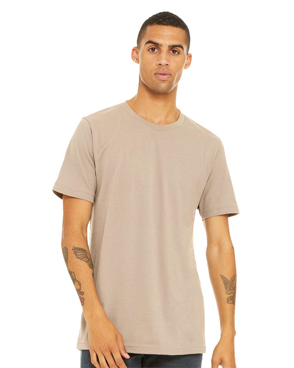 BELLA + CANVAS® Men’s Premium Jersey Crewneck Short Sleeve Tee for Everyday Wear