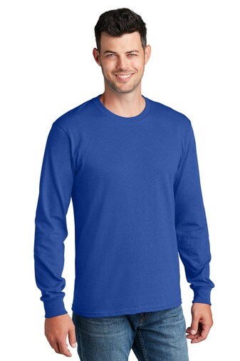Port & Company® Crewneck Long Sleeve Core Cotton Tee
