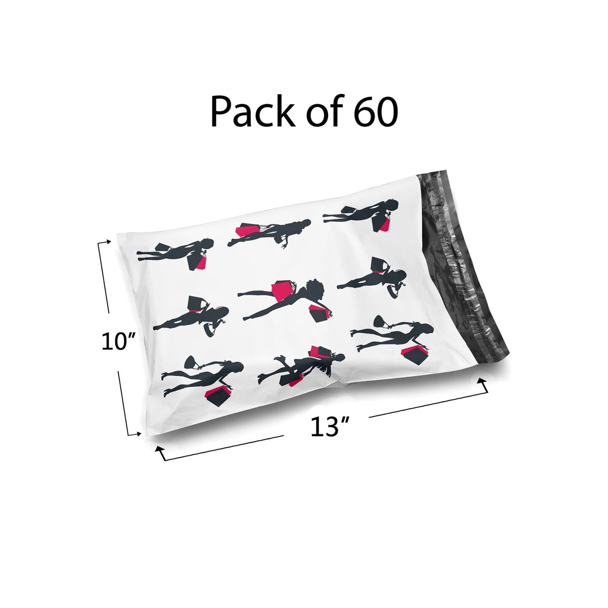 Glossy Design Poly Mailer Envelopes 10" x 13" Multi design, Weight 0.25 to 1 Ib
