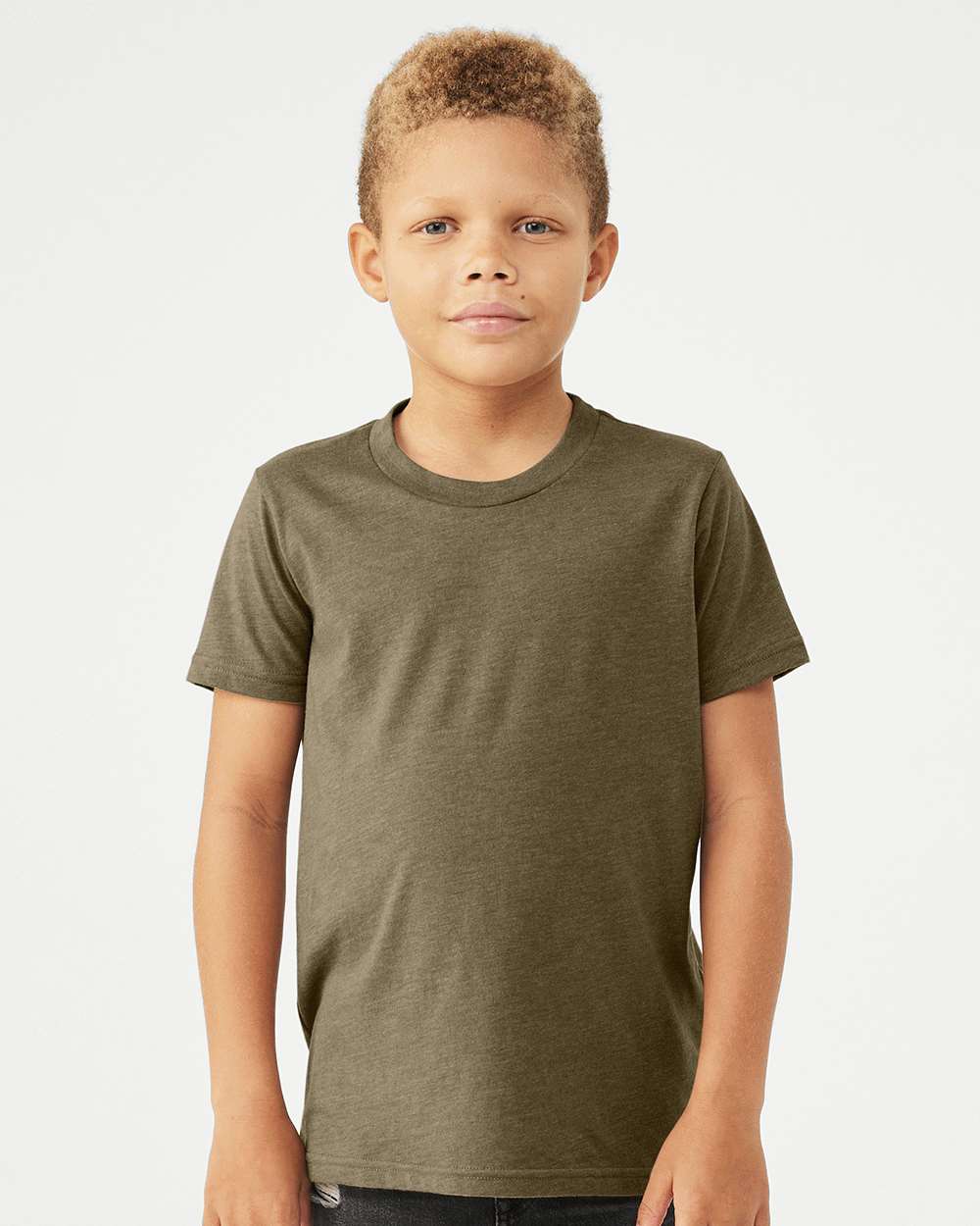 BELLA + CANVAS® Youth CVC Jersey Crew Neck Tee - 3001YCVC