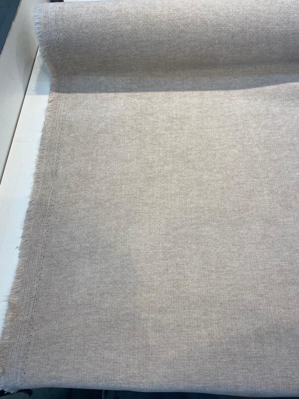 Sunbrella Outdoor Chenille Bliss Velvet Acrylic Fabric - Beige Plush Upholstery, 54" Width (1 Yard)