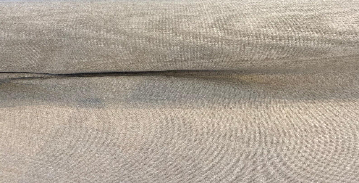 Sunbrella Outdoor Chenille Bliss Velvet Acrylic Fabric - Tan, Plush Upholstery, 54" Width (1 Yard)