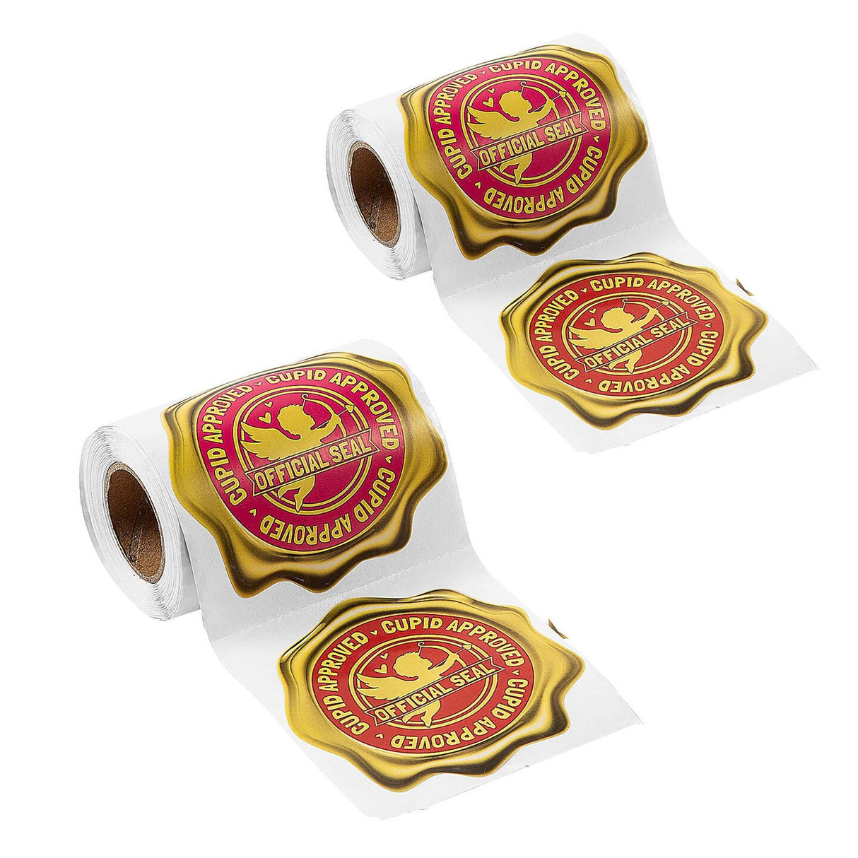 Official Cupid Seal Sticker Roll 100 Pc.
