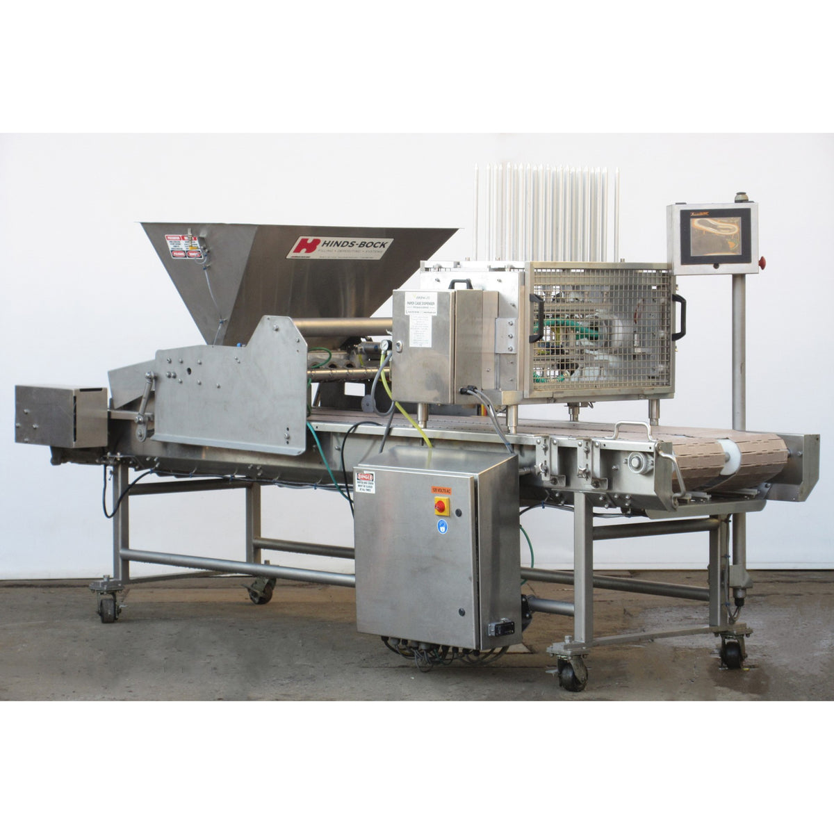 Hinds Bock 6P-08A Muffin Depositor with Paper Cup Dropper, Used Excellent Condition