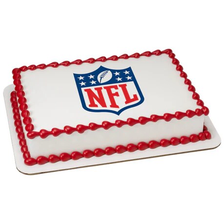 NFL Shield Football Edible Image PhotoCake