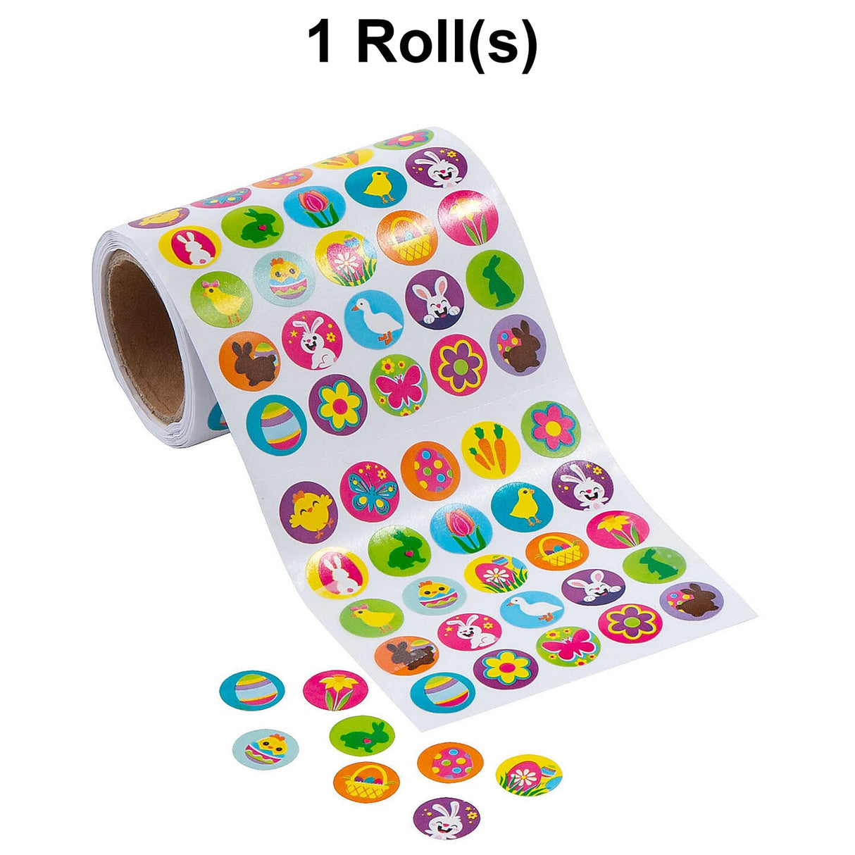 Mini Easter Sticker Roll Bulk 1000 Pc.