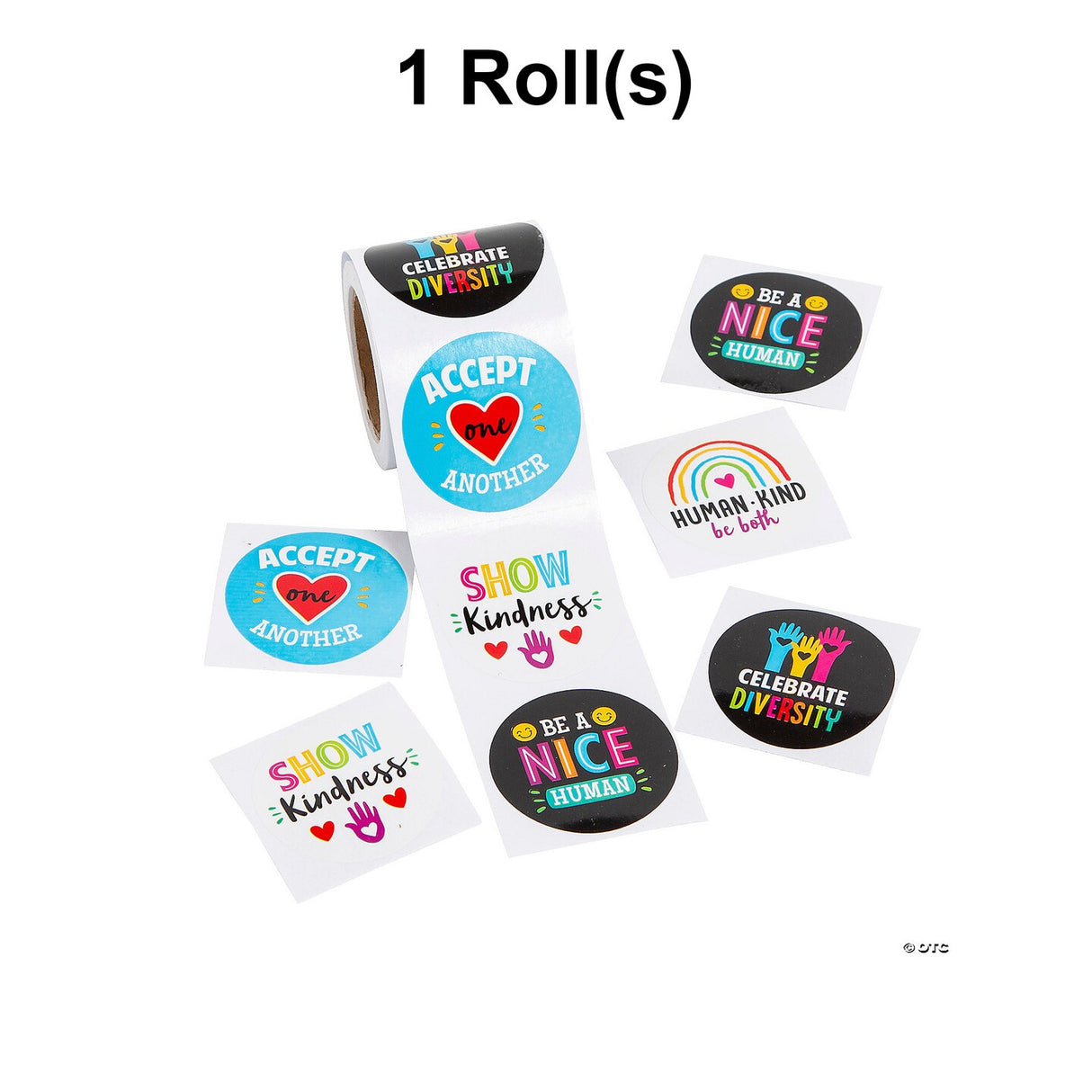 Humankind & Diversity Sticker Roll 100 Pc.
