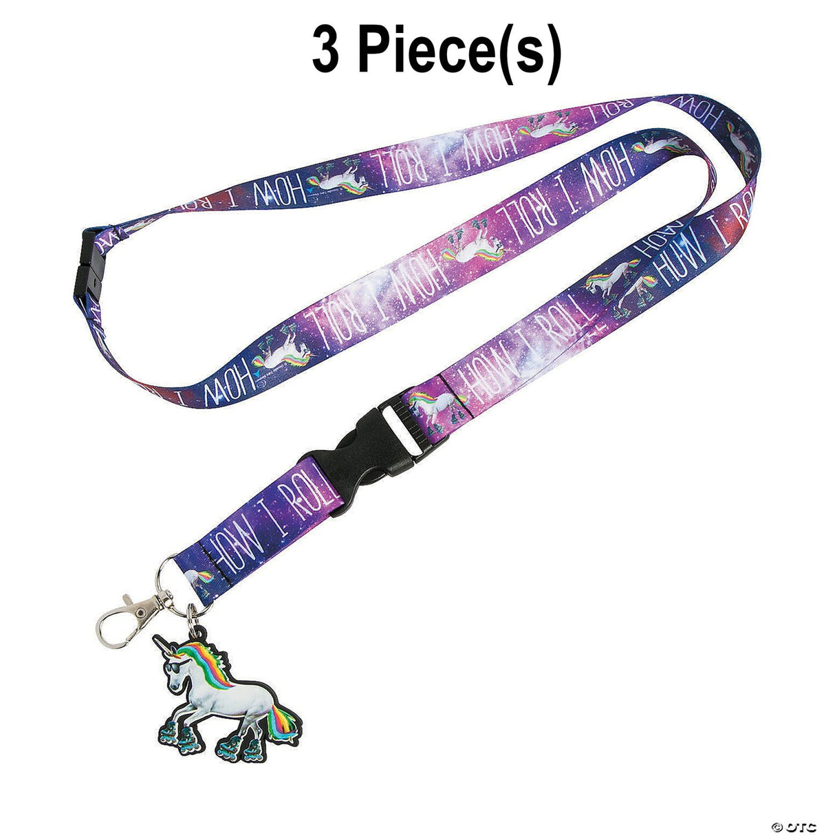 How I Roll Unicorn Lanyards with Charm