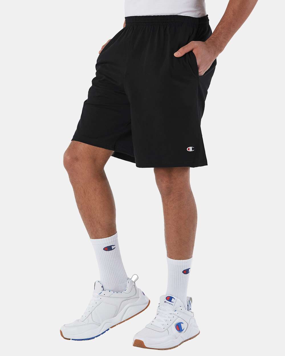 Champion® Cotton Jersey 9" Shorts with Pockets