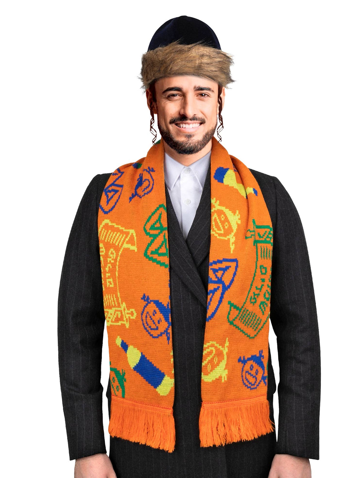 Purim Print Scarf Costume Accessory