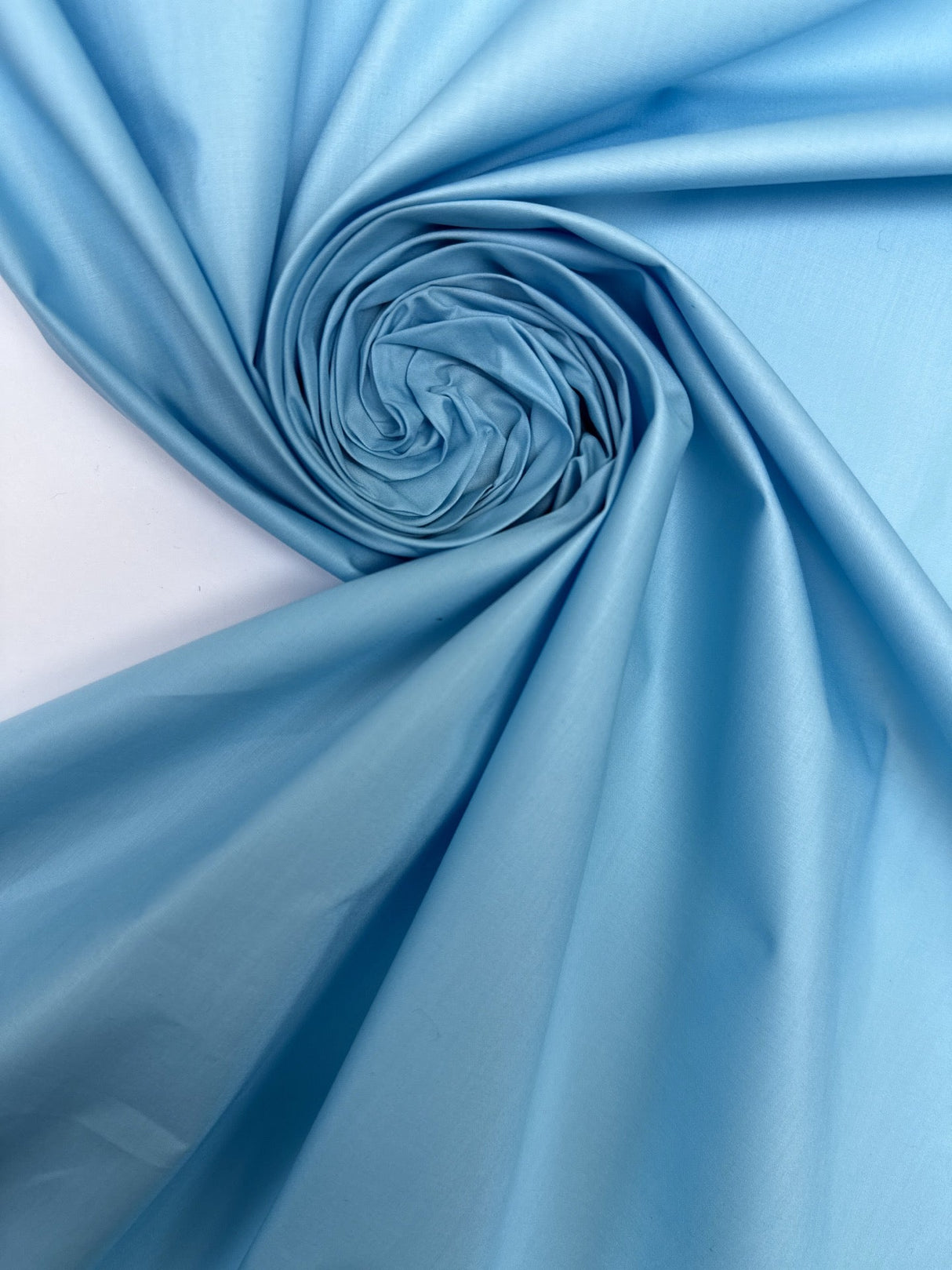Blue Viscose Poplin