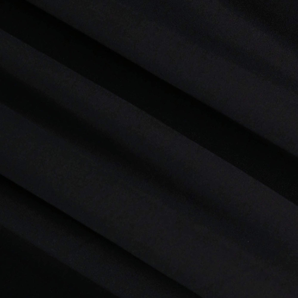DTY Double Brushed Poly Spandex Knit Fabric Black