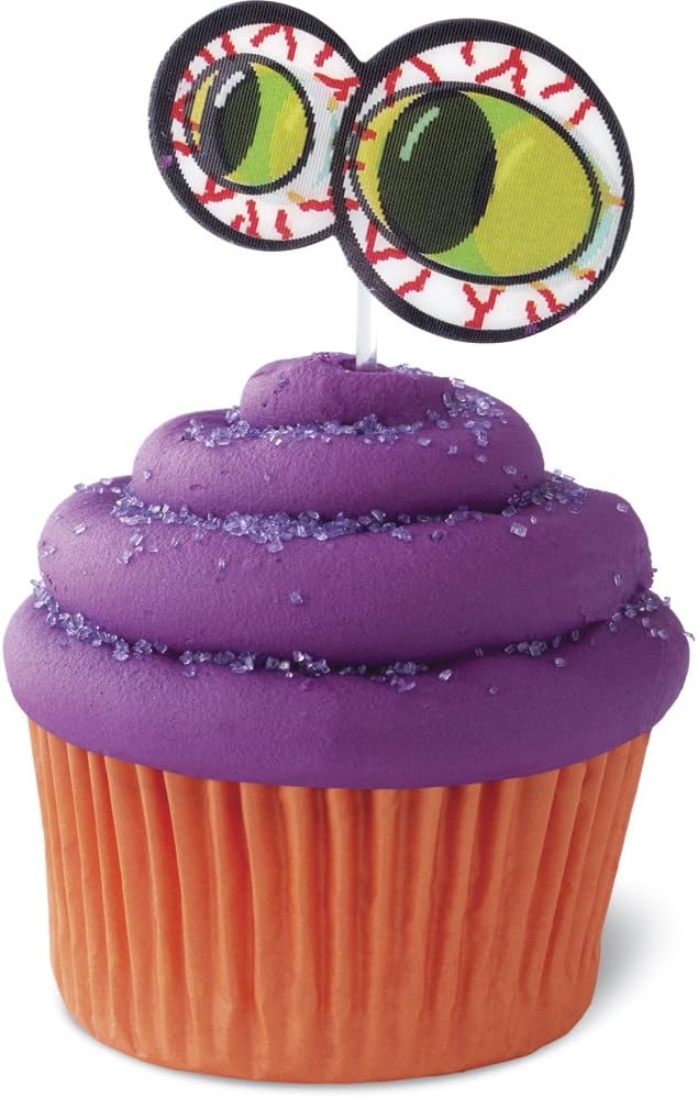 Wilton Halloween Treat and Cupcake Toppers, Monster Eyes
