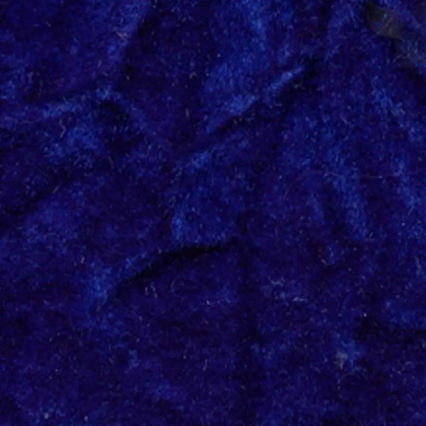 Royal Blue Flocking Crushed Velvet Upholstery Fabric