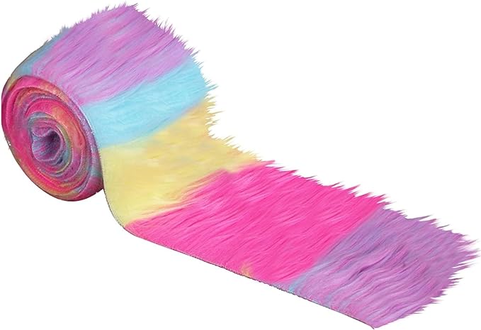 Faux Fur Fabric Ribbon Pre-Cut Strips