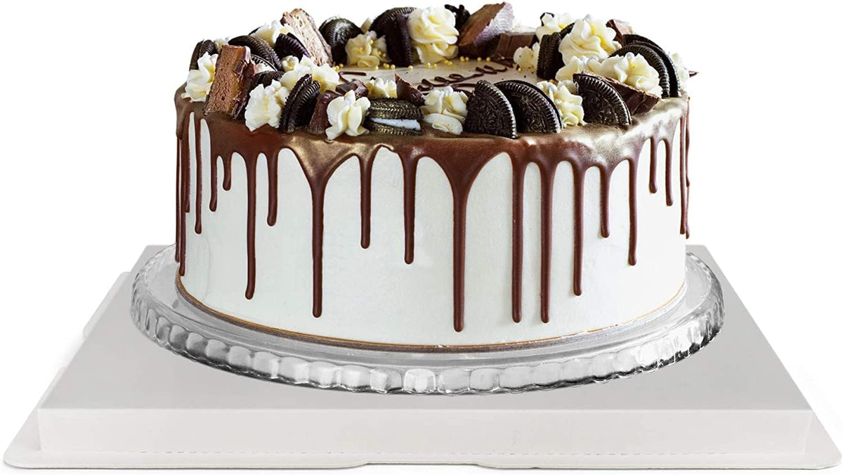 10" x 10" x 9" Clear Transparent White Tall Layer Cake Bakery Boxes with Window