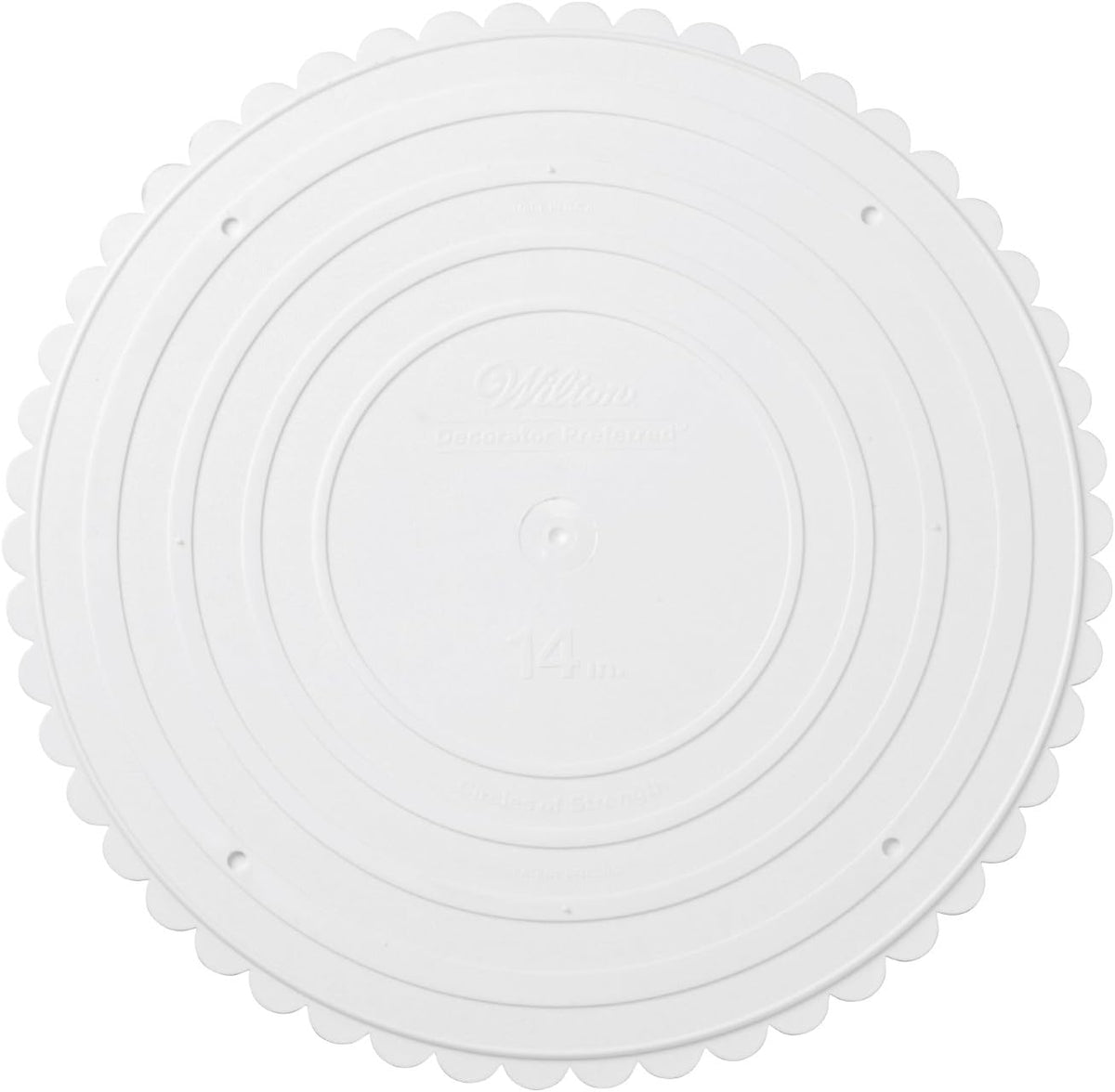 Wilton 14 Inch Scalloped Edged Round Separator Plates