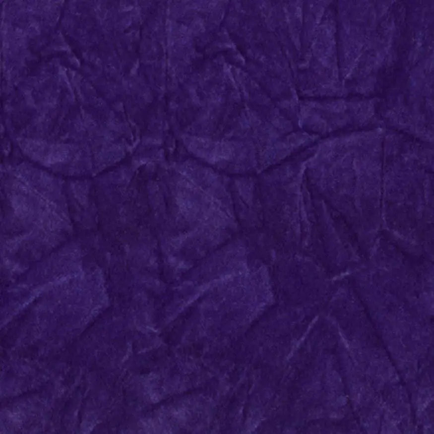 Purple Flocking Crushed Velvet Upholstery Fabric