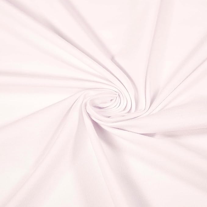 Cotton Spandex Jersey Knit Fabric Ivory
