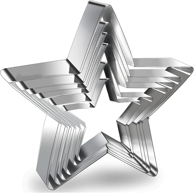 12-Piece Round Cookie Cutter Set – Stainless Steel Circle Biscuit & Pastry Cutters
