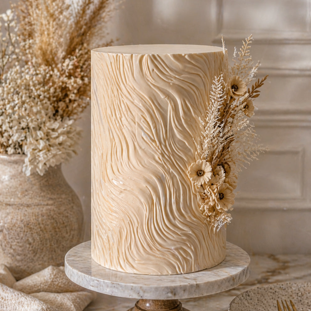 Angela Morrison Wood Textured Rolling Pin, 9"