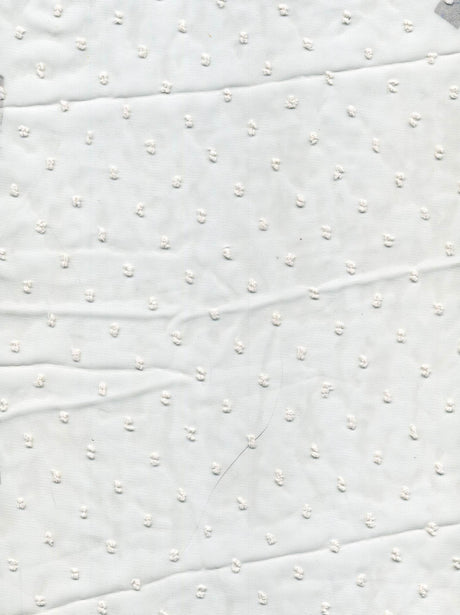 Solid Swiss Dot Chiffon Fabric 100% Polyester Lightweight Sheer 57/58" Wide