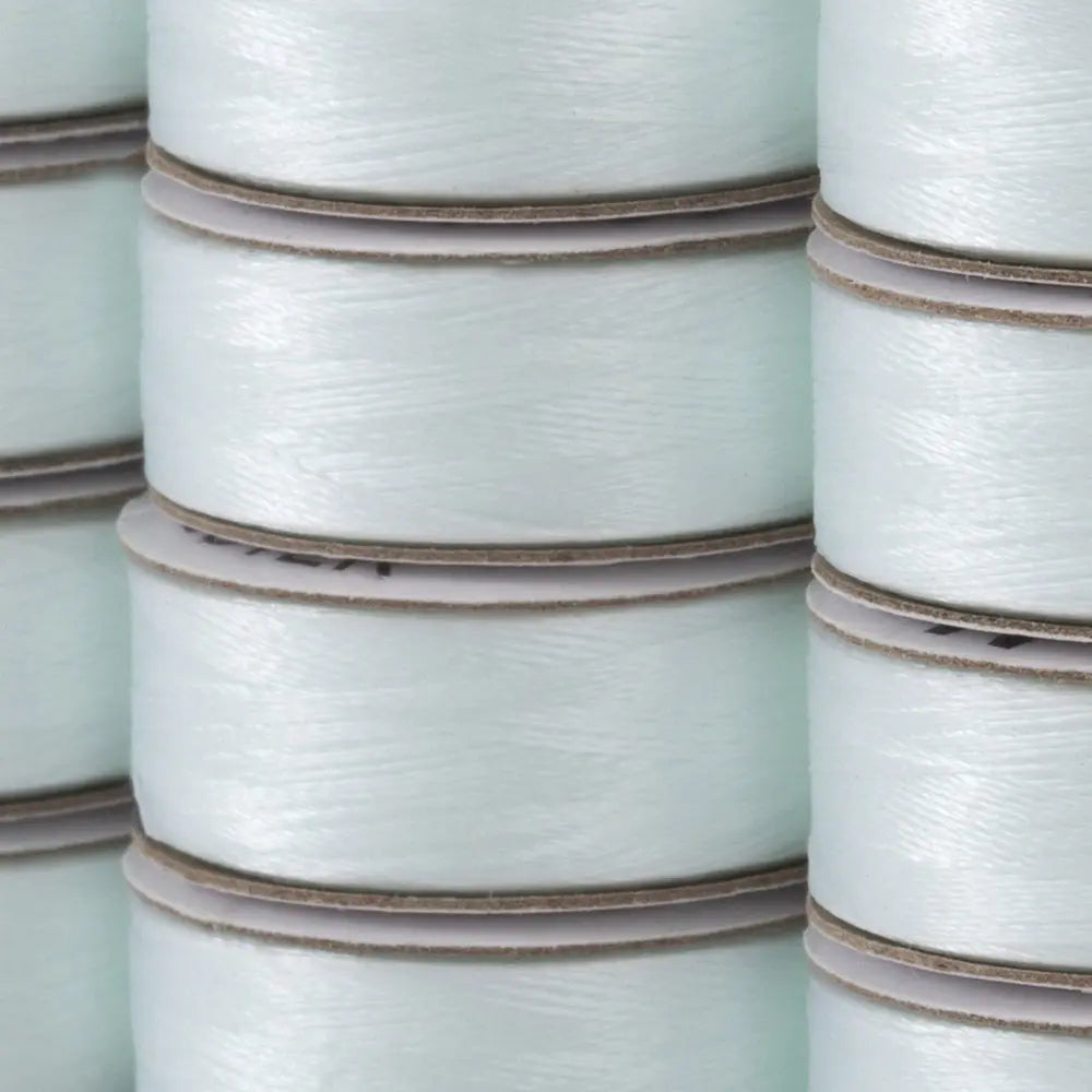 Poly Bobbins 621 Lace White M-Style 12 Pack