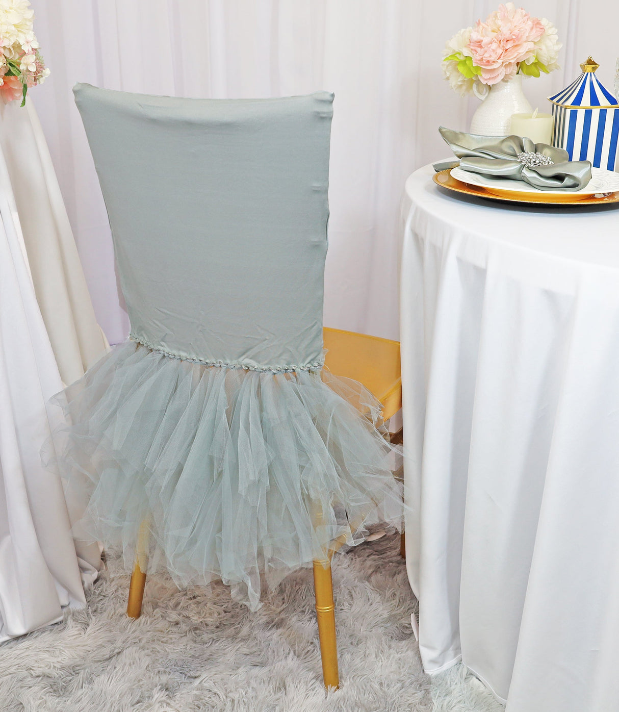 Spandex Chiavari Chair Cover Silver
