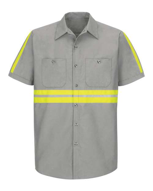 Red Kap Men's Enhanced Visibility Industrial Work Shirt