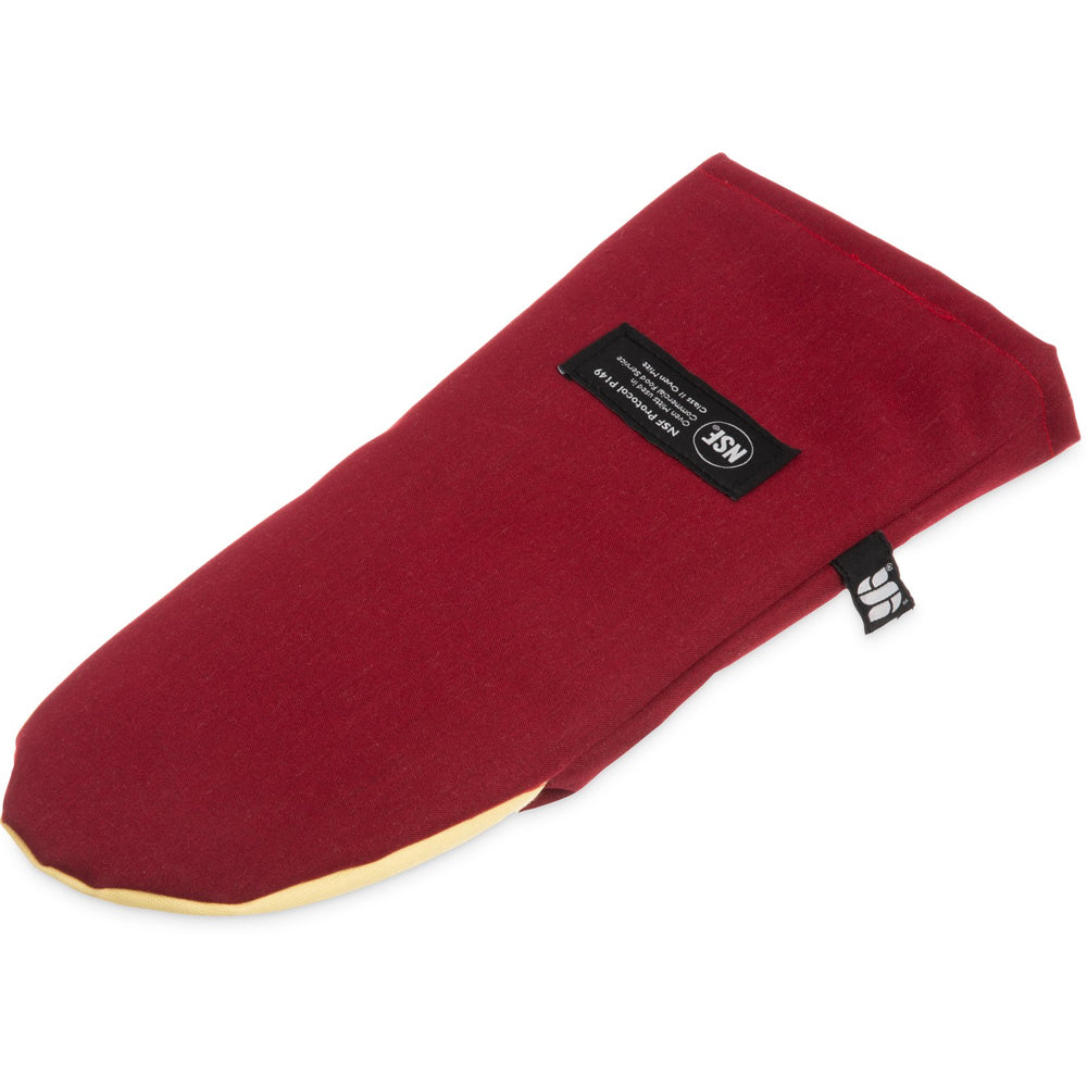 San Jamar Cool Touch Maroon Puppet Mitt, 15"