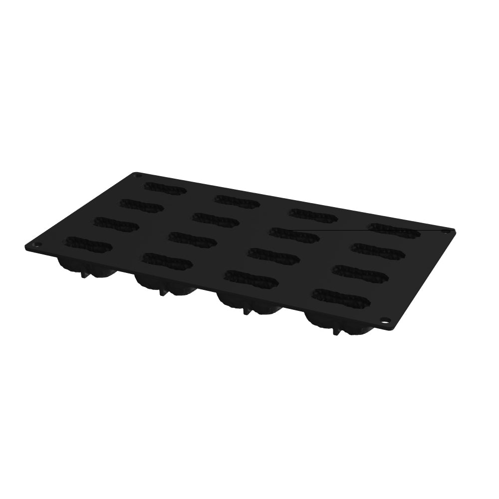 Pavoni Pavoflex PX3230 Mini Peanut Silicone Mold, 16 Cavities