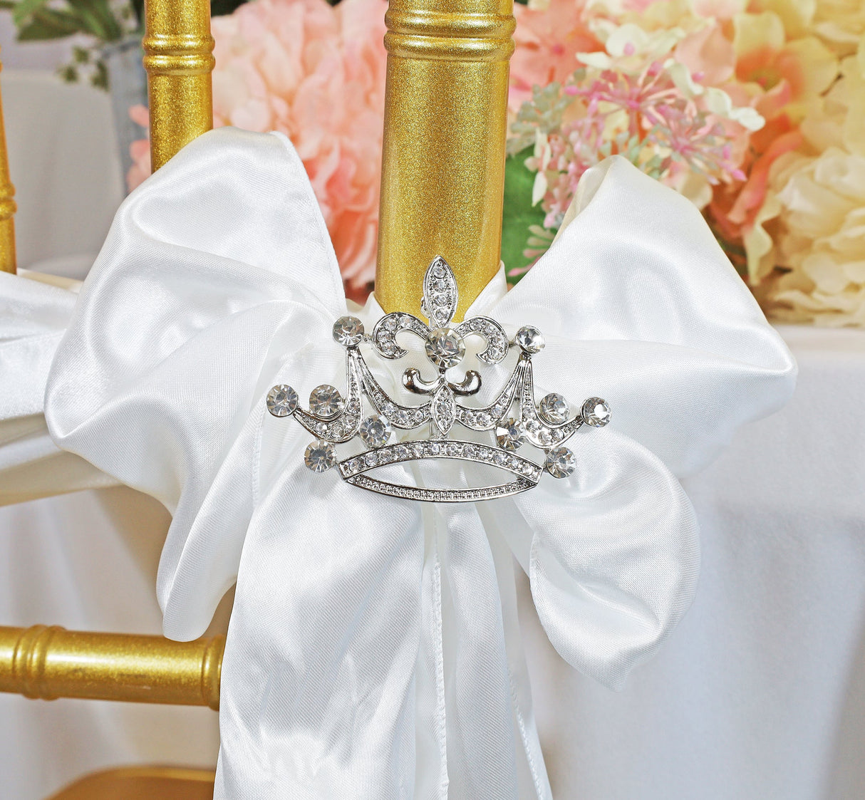 Rhinestone Chair Sash Buckles Crown