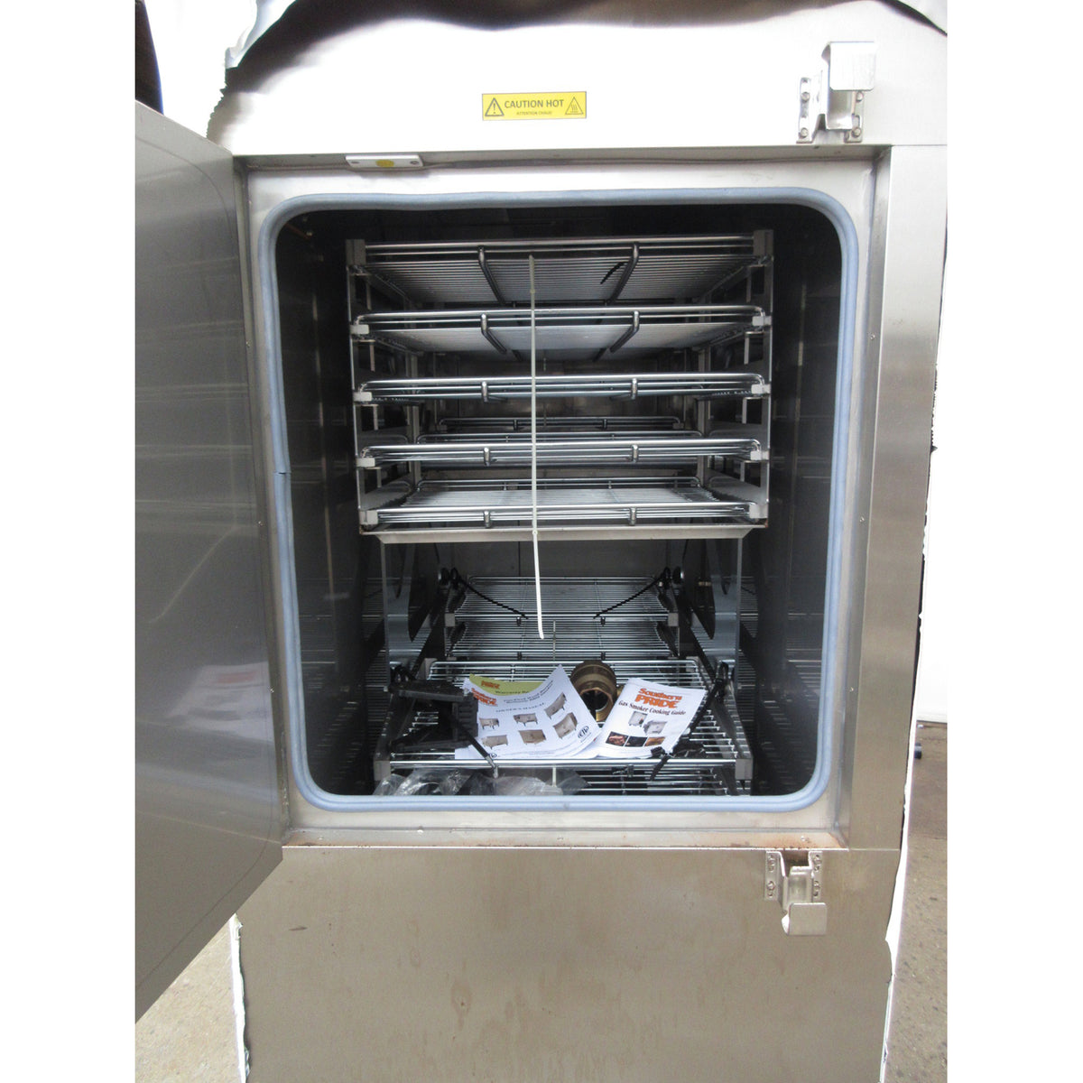 Southern Pride MLR-850 Gas Fired Wood-Burning Rotisserie Smoker, Brand New
