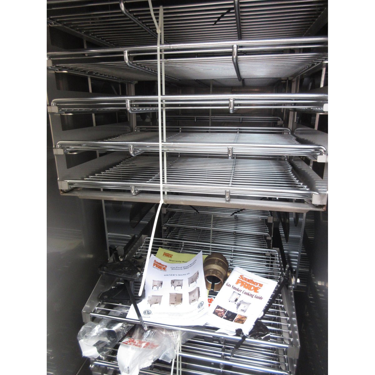 Southern Pride MLR-850 Gas Fired Wood-Burning Rotisserie Smoker, Brand New