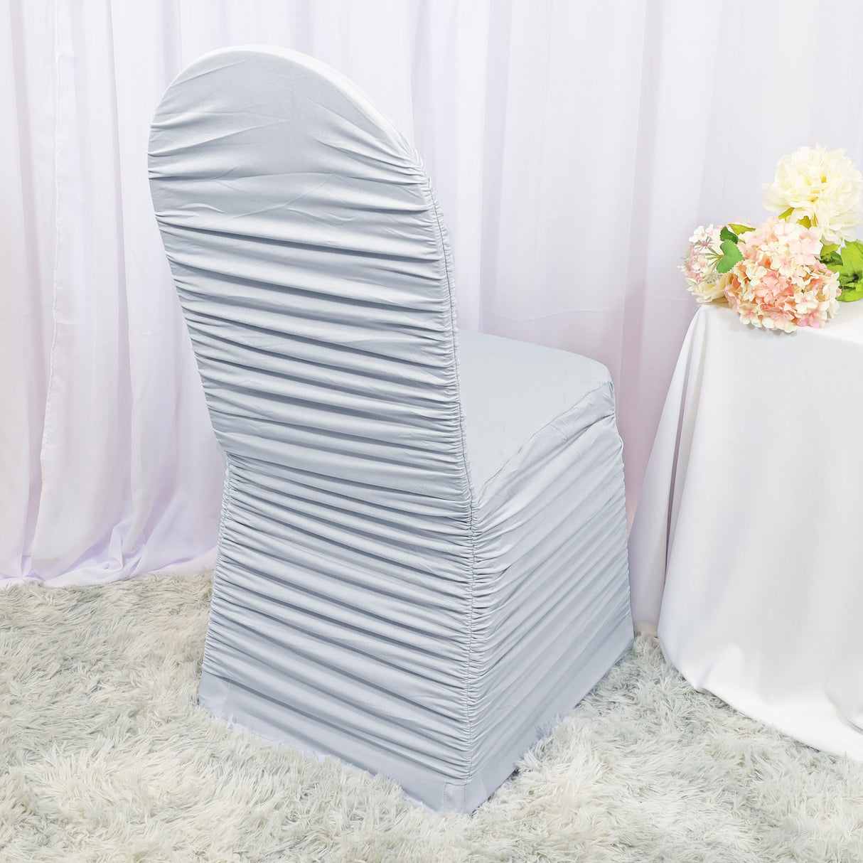 Spandex Banquet Chair Cover Platinum