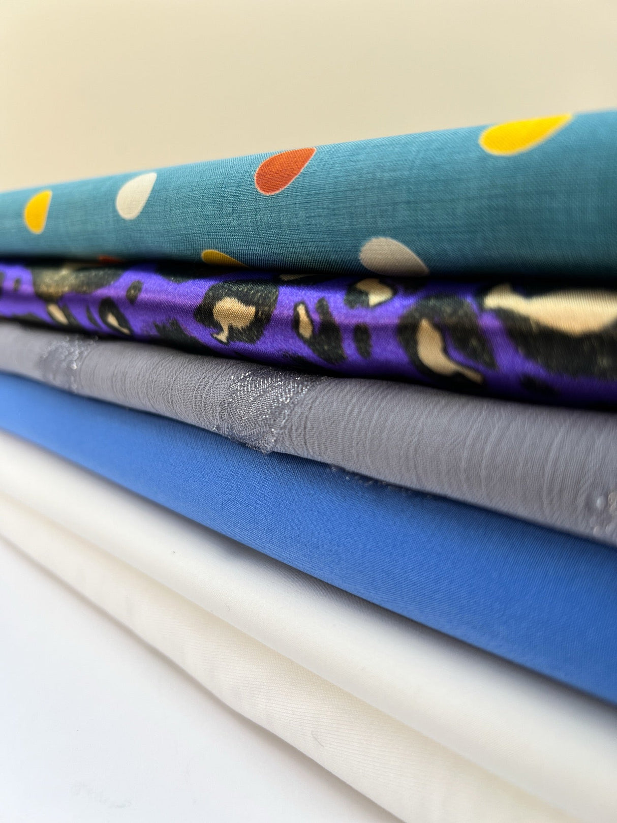 Cotton Blend Abstract Print Fabric